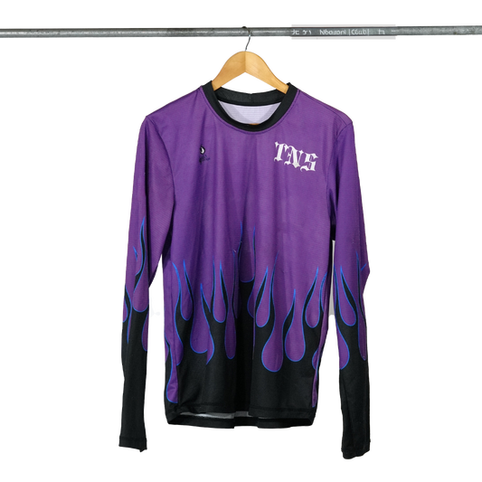 TNS Flame Moto Jersey - "Purple Blaze" PRESALE ONLY